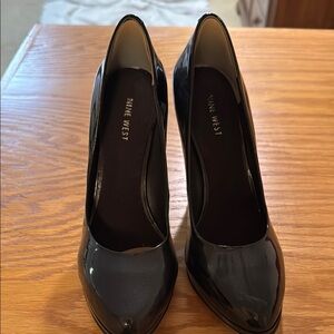 Nine West Black Patent Heels